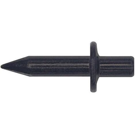 CHIODO A PERCUSSIONE ZINCATO NERO Ø4X30/L22MM COLLO Ø10