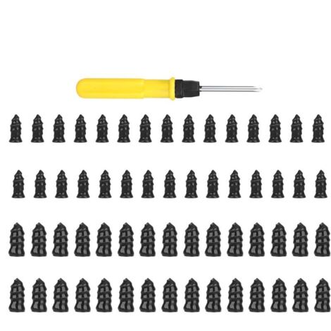 Chiodo di riparazione per pneumatici in gomma. Vite autoriparante con cacciavite. Chiodo per riparare pneumatici di auto, moto, camion, motoslitte e trattori.