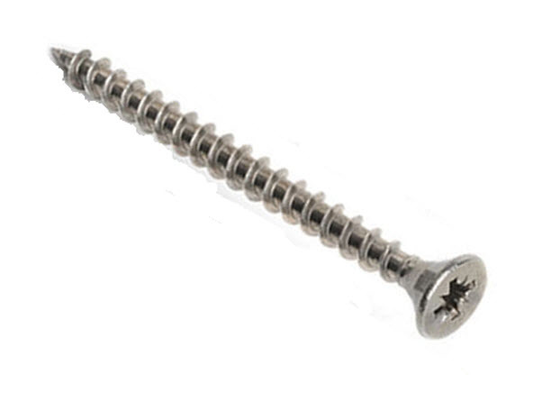 Chip Board Screw 5x50 mm Pozi head countersunk. T304 (A2) Stainless Steel