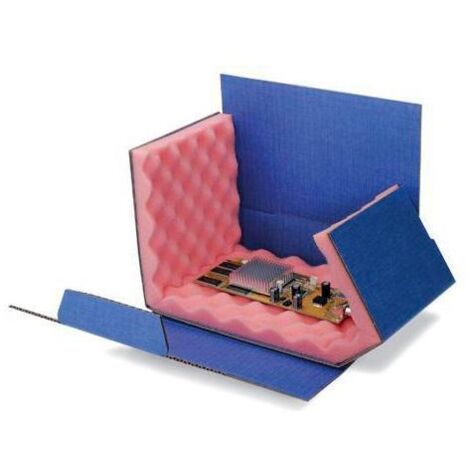 Chipbox Maße 200x140x50mm Wellpappe blau TRANSPAK