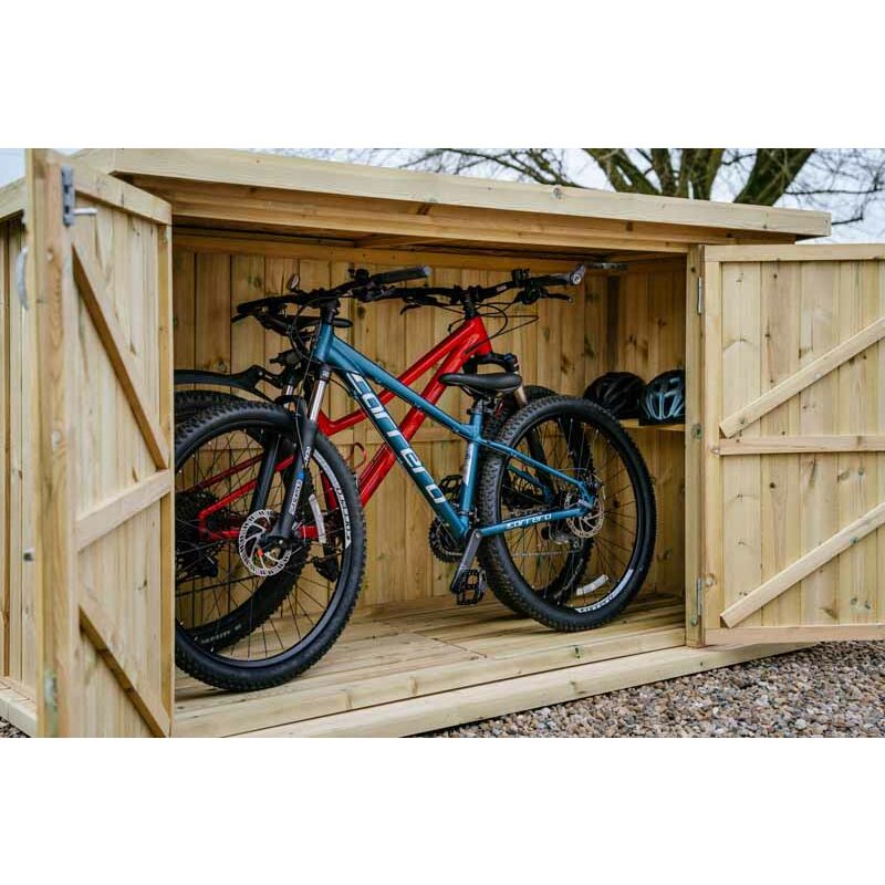 Chipping Bike Store Small - Timber - L96 x W227 x H127 cm