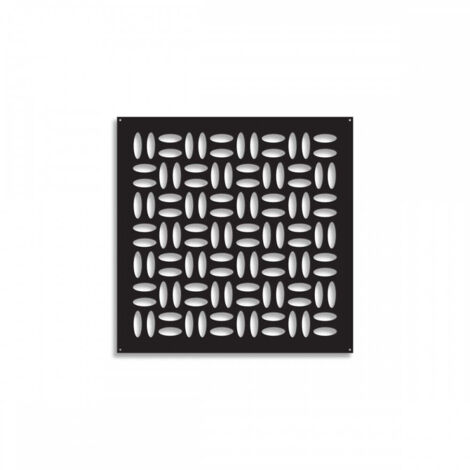 CHIPS - Pannello in PVC traforato - Parasole - Colore: nero - Misura: 48x48 cm