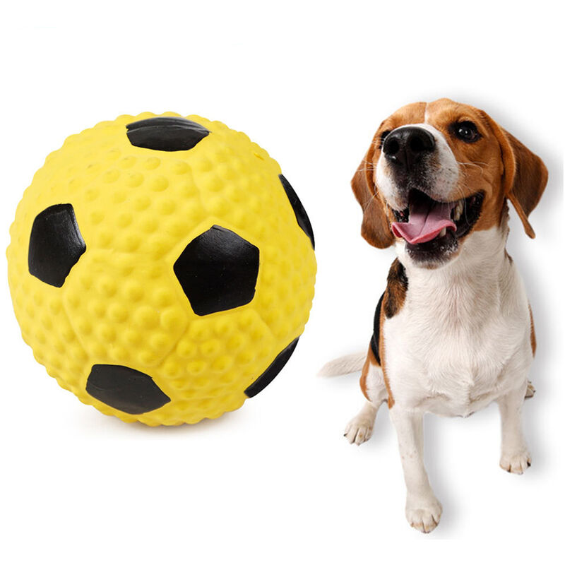 

Asupermall - Chirriante perro latex juguetes para mascotas perros pelotas de juguete SQUEAKER chirriante sonido Perros de formacion interactiva