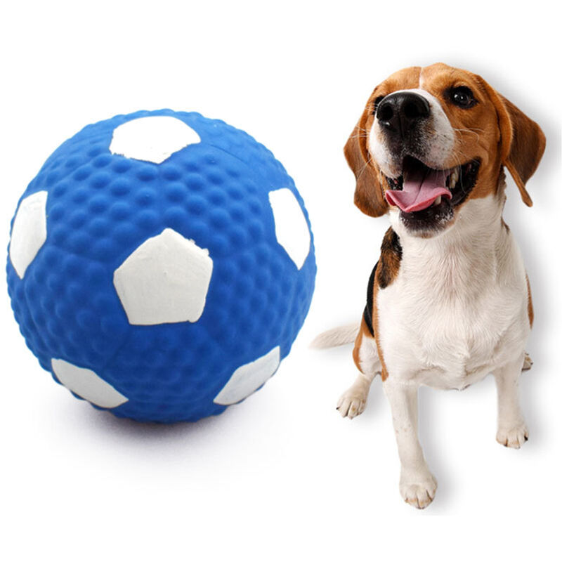 

Asupermall - Chirriante perro latex juguetes para mascotas perros pelotas de juguete SQUEAKER chirriante sonido Perros de formacion interactiva