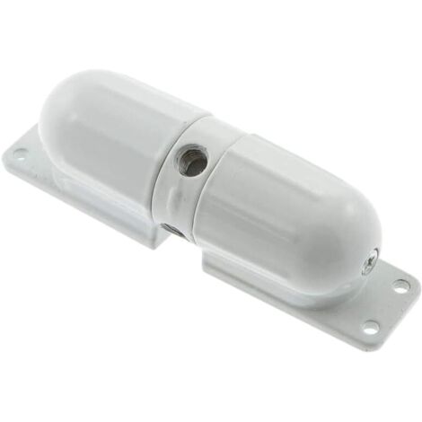 Chiudiporta automatico a molla per porte interne, chiusura automatica con asta di regolazione e viti per porte da 10-60 kg (bianco)