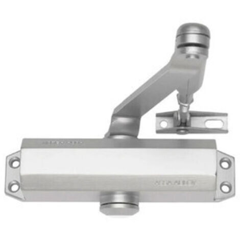 CHIUDIPORTA DC110  CERTIFICATO C/FERMO ARGENTO- 1,0 pz