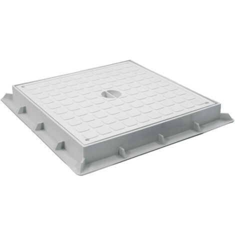 CHIUSINI COPERCHI TAPPO CARRABILE TELAIO + COPERCHIO IN POLIPROPILENE CM. 40X40