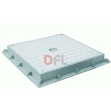 DFL Chiusini coperchi tappo carrabile telaio + coperchio in polipropilene cm30x30