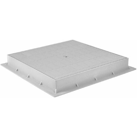Chiusino carrabile in polipropilene con coperchio completo di telaio -30 x 30 cm