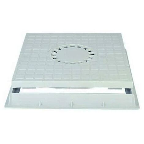 Chiusino con sifone centrale in pp : Dimensione - cm 40x40