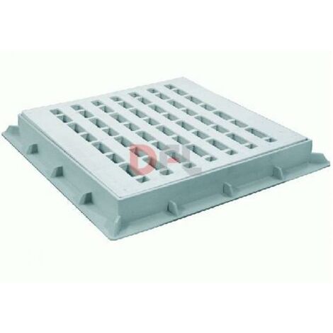 Chiusino coperchio tappo pedonabile con griglia cm40x40
