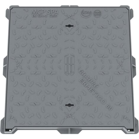 Chiusino ghisa leonardo ermetico c250 dim. esterne cm 80x80