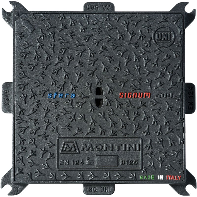 Chiusino in ghisa B125 - 40 x 40 cm