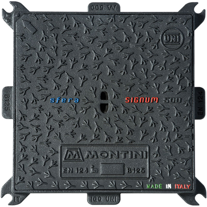 Chiusino in ghisa B125 60 x 60 cm - Kg 24