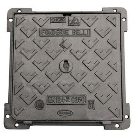 Chiusino Carrabile 34x34 Cm Grigio - Copertura Per Pozzetti In Polipropilene Rinforzato - Foto 6