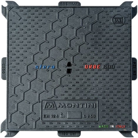 Chiusino in ghisa c250 urbe - 30 x 30 - kg 7 MONTINI