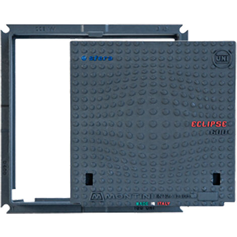 CHIUSINO IN GHISA D400 ECLIPSE - 50 x 50 - Kg 30