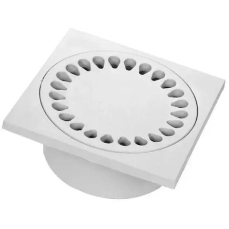 Coperchio Tombino In Polipropilene - 200x200 Mm - Bianco - Per Sifoni E Scarichi