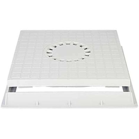 CHIUSINO SIFONATO X POZZETTO DERIVAZIONE - PLASTICA CM 30X30 + TELAIO  - 1 pezzo