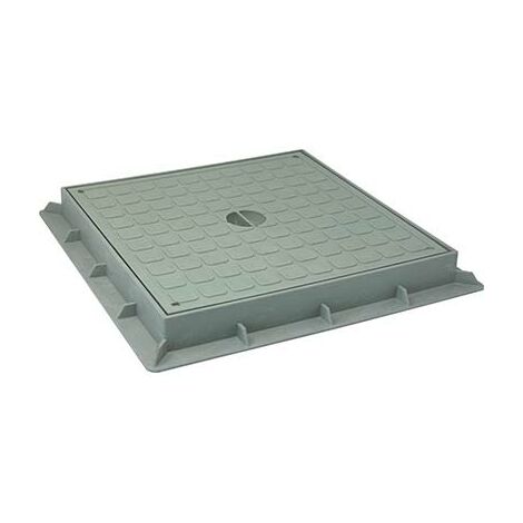 CHIUSINO X POZZETTO DERIVAZIONE PLASTICA CM 40X40 + TELAIO