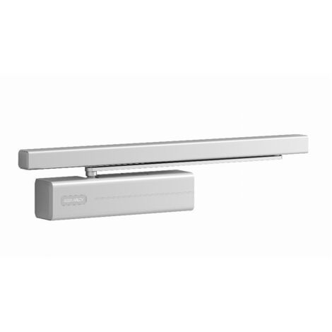 Chiusura automatica per porte a binario scorrevole DC700 montaggio normale, bande, EN 3-6, argento EN 3-6