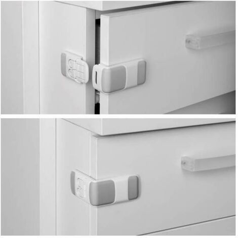 Chiusura Di Sicurezza Laterale Per Cassetti - 6 Pz