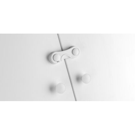 CHIUSURA DI SICUREZZA PER ARMADIO CONF 2 PZ FIG.8- 6,0 confezione