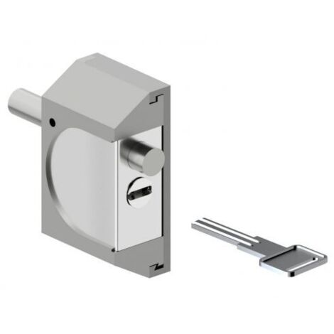 CHIUSURA DI SICUREZZA PER SERRANDE 'RIF06' alluminio silver