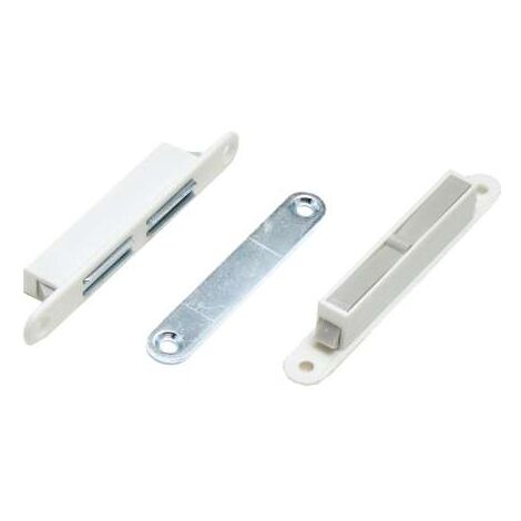 Chiusura Magnetica Incasso Con Fori Viti Bianco