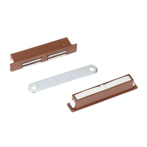 Chiusura Magnetica Incasso Senza Fori Viti Marrone