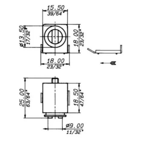 CHIUSURA MAGNETICA MERONI 932 BIANCO