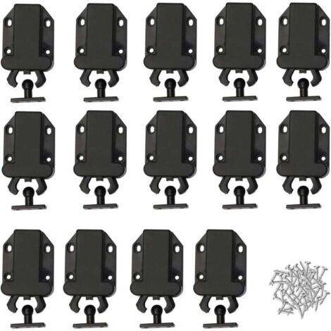 Chiusura per porta, 14 pezzi Chiusura per porta dell'armadio, Chiusura a pressione per porta dell'armadio, Chiusura per porta dell'armadio, Chiusura a sgancio rapido, per mobili da cucina, armadio, ca