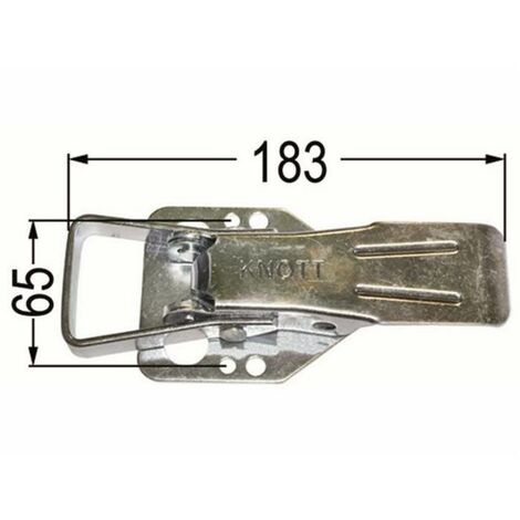 Chiusura per rimorchio a molla 183x65mm