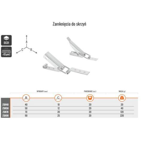 CHIUSURA PER SCATOLE 1250 - LB ZSK50