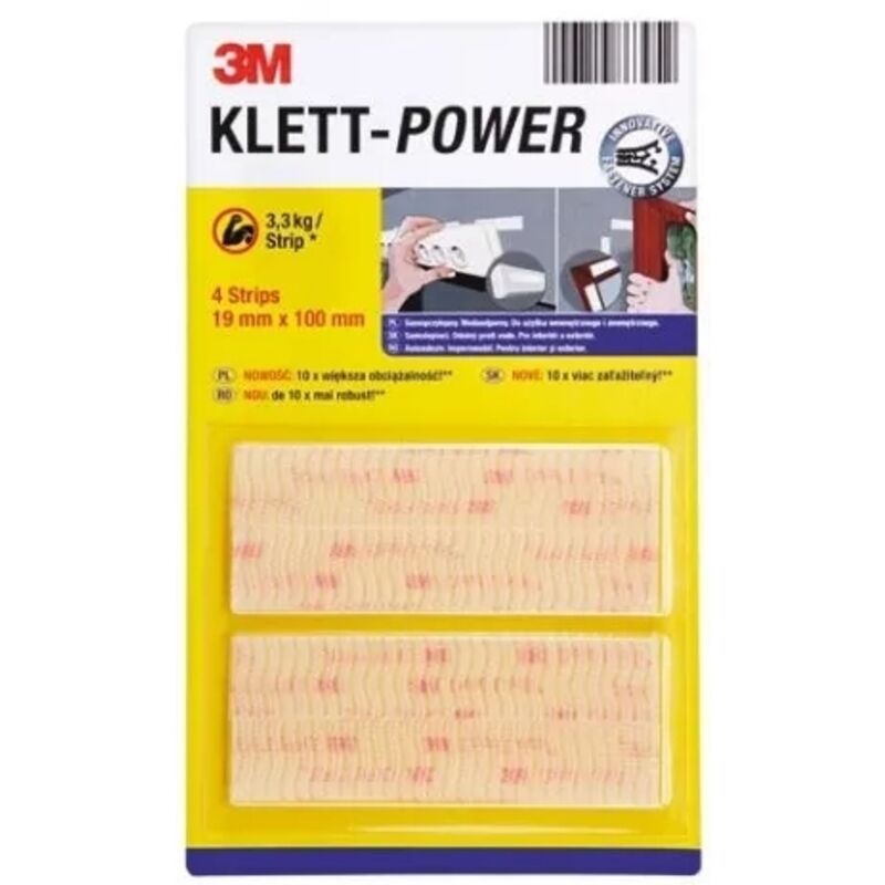 Chiusure in velcro autoadesive 3M 4 pezzi