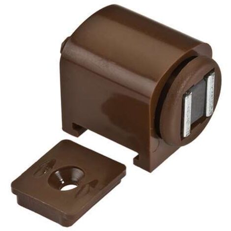 Chiusure magnetiche con basetta - forza 6 kg. - marrone - 2 pz.