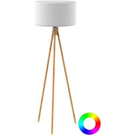 CHLOE. Lámpara de pie modular para interior y exterior. Recargable con energía solar y batería. Luz LED RGB. Fabricada en España