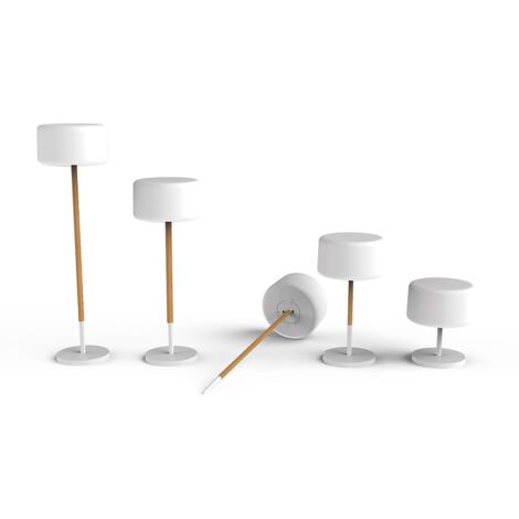 CHLOE PLANT. Lampada da terra senza fili per interni ed esterni. Ricarica solare e a batteria. Luce LED RGB. Prodotto in Spagna