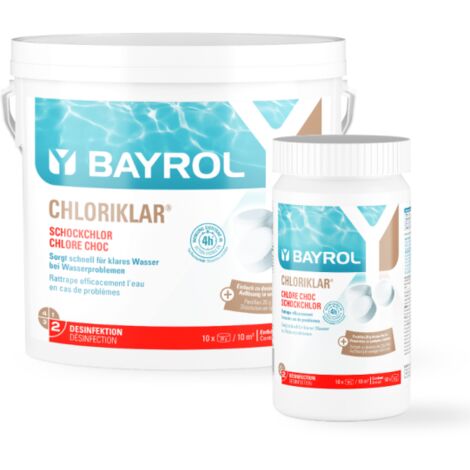 Chlore choc Bayrol Chloriklar Traitement de l'eau - 10 kg