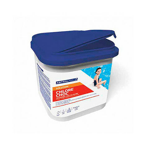 Chlore Choc Piscine - Granulés - Seau 5 kg - Chlore Rapide Effet Immediat -  EDG