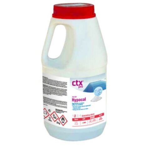 Chlore choc non stabilisé (Hypochlorite de calcium) Hypocal Choc CTX 120 - 2 kg