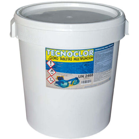 Chlore en galets multifonctions 25 kgs. Tecnoclor