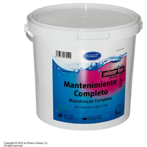 Chlore galets entretien complet polyester/liner Tamar 5 kgs.