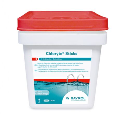 Chlore lent Bayrol Chloryte Sticks 300g - 4,5kg - 4,5kg