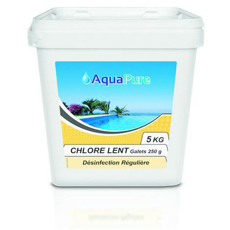 Chlore lent galet 250 g - 5kg