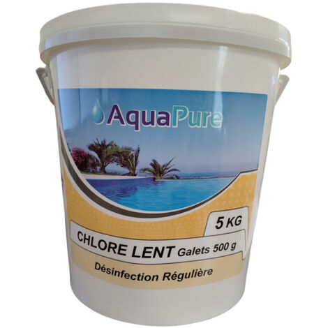 chlore lent galet de 500g 5kg - chlore lent 500 - nmp