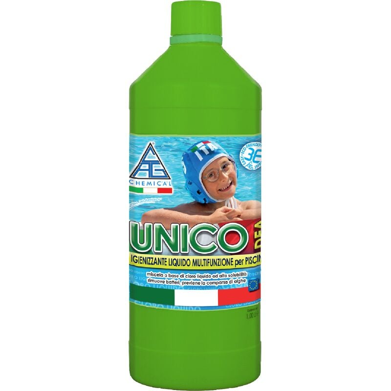 Chemical - Chlore liquide de'sinfectant multifonction pour piscines Unico 1 kg action antibacte'rienne pour piscines