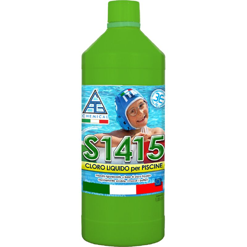 Chemical - Chlore liquide de'sinfectant pour piscines Chimique S1415 1 kg action antibacte'rienne pour piscines