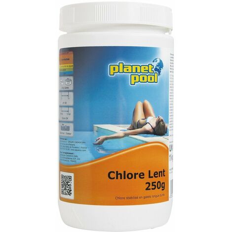 Chlore Permanent Galet 250g 92% 1kg - Planet Pool