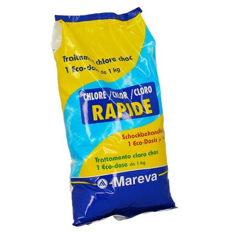 Chlore rapide 60 MAREVA ecodose granules pour piscine - 1kg - 020020U